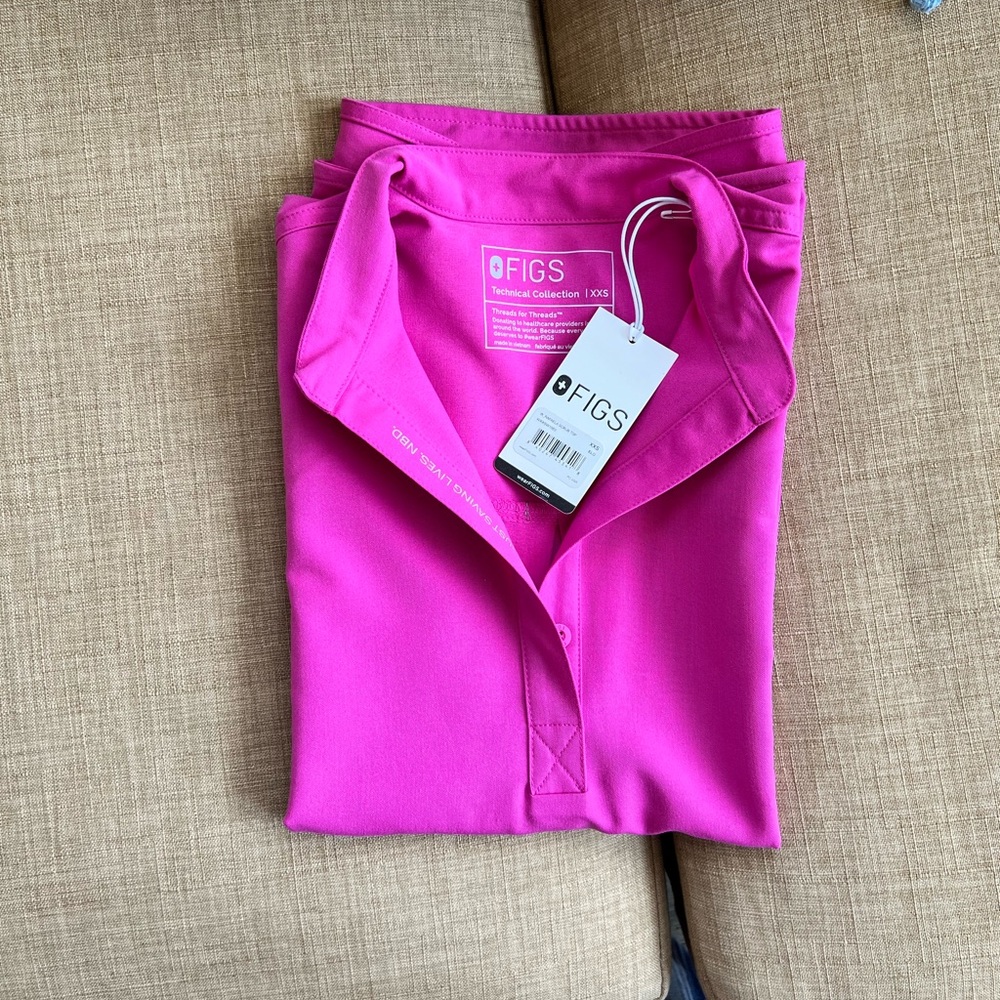 XXS Figs Rafaela NWT: Electric Orchid